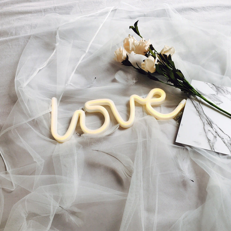 GadgetPik | Led Neon Love Sign Light | Decorations Table Lamps