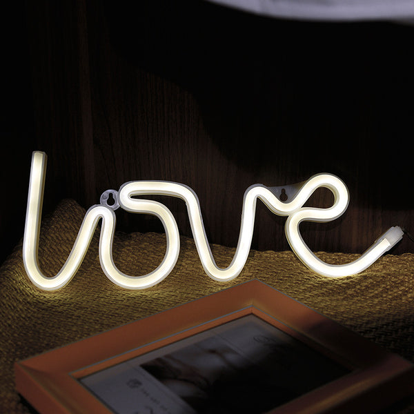 GadgetPik | Led Neon Love Sign Light | Decorations Table Lamps