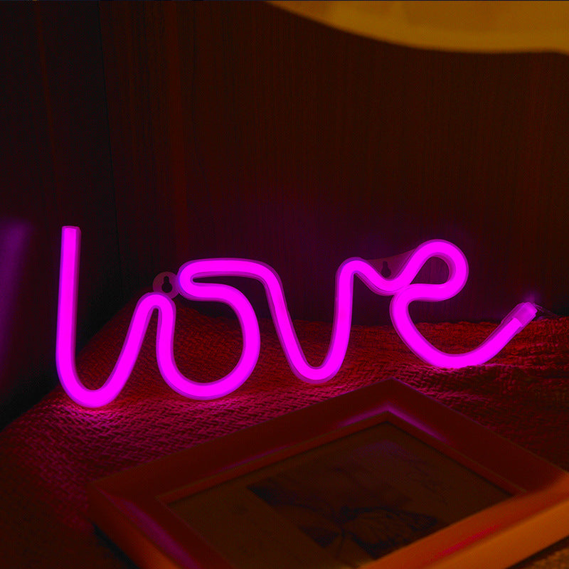 GadgetPik | Led Neon Love Sign Light | Decorations Table Lamps