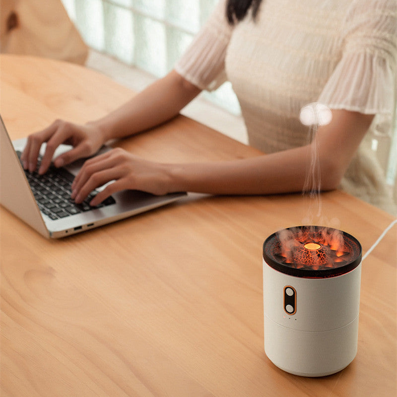 GadgetPik ] Volcanic Flame Aroma Essential Oil Diffuser USB Portable
