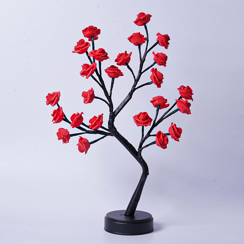 GadgetPik } Table Lamp Flower | Tree Rose Lamps Fairy Desk Night