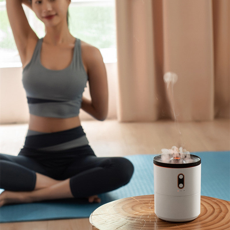 GadgetPik ] Volcanic Flame Aroma Essential Oil Diffuser USB Portable