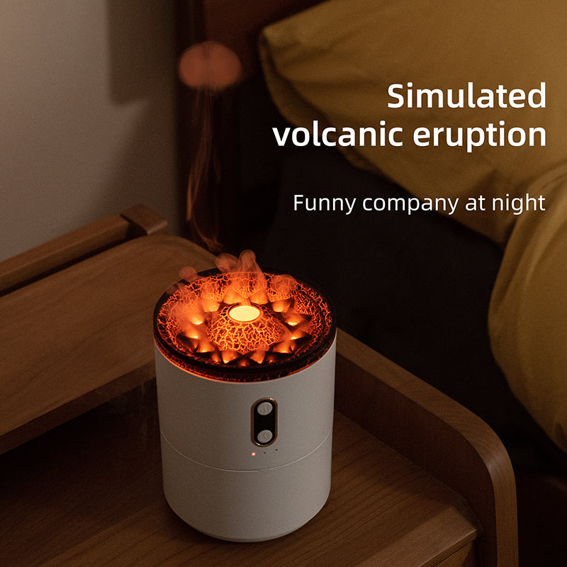 GadgetPik ] Volcanic Flame Aroma Essential Oil Diffuser USB Portable