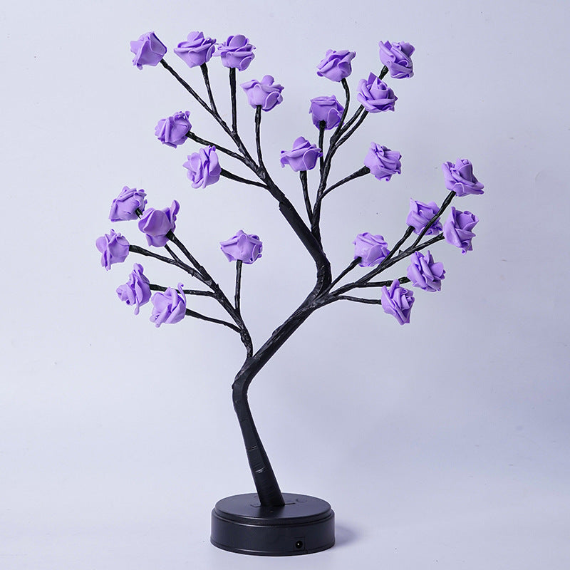 GadgetPik } Table Lamp Flower | Tree Rose Lamps Fairy Desk Night
