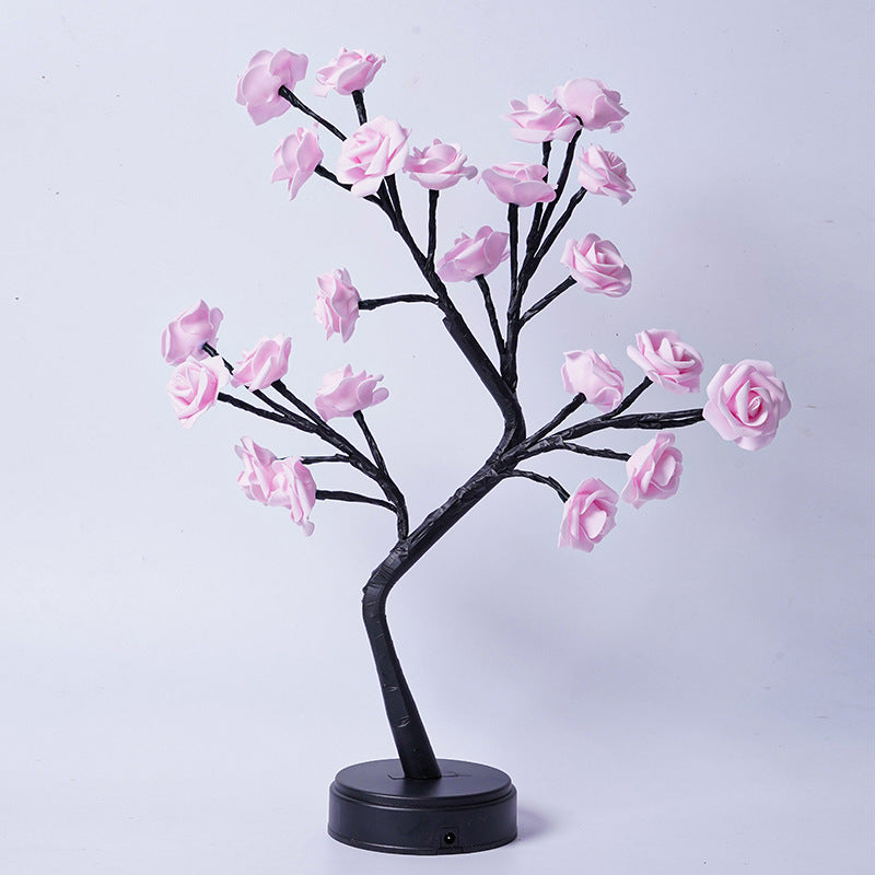 GadgetPik } Table Lamp Flower | Tree Rose Lamps Fairy Desk Night