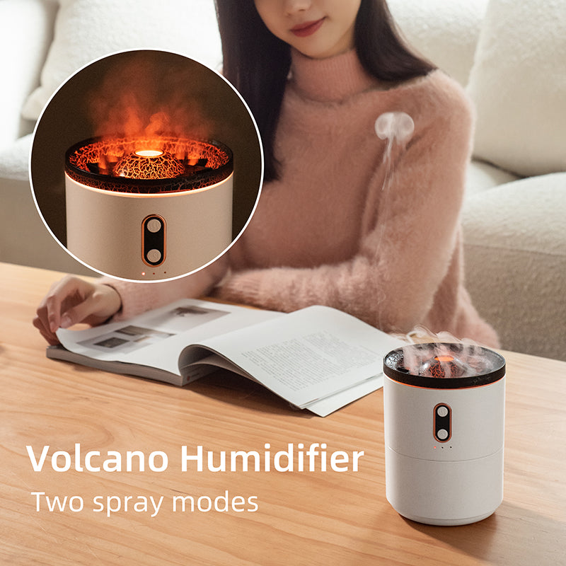 GadgetPik ] Volcanic Flame Aroma Essential Oil Diffuser USB Portable