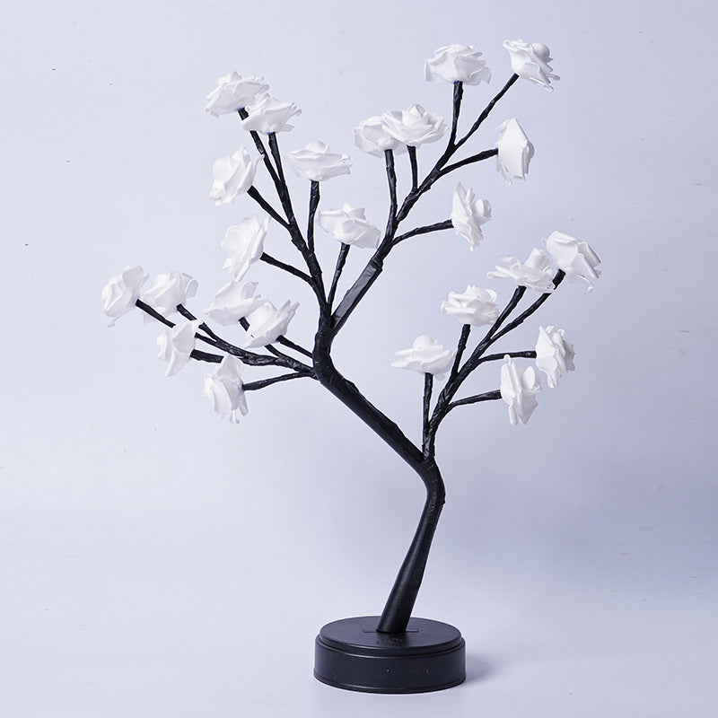 GadgetPik } Table Lamp Flower | Tree Rose Lamps Fairy Desk Night