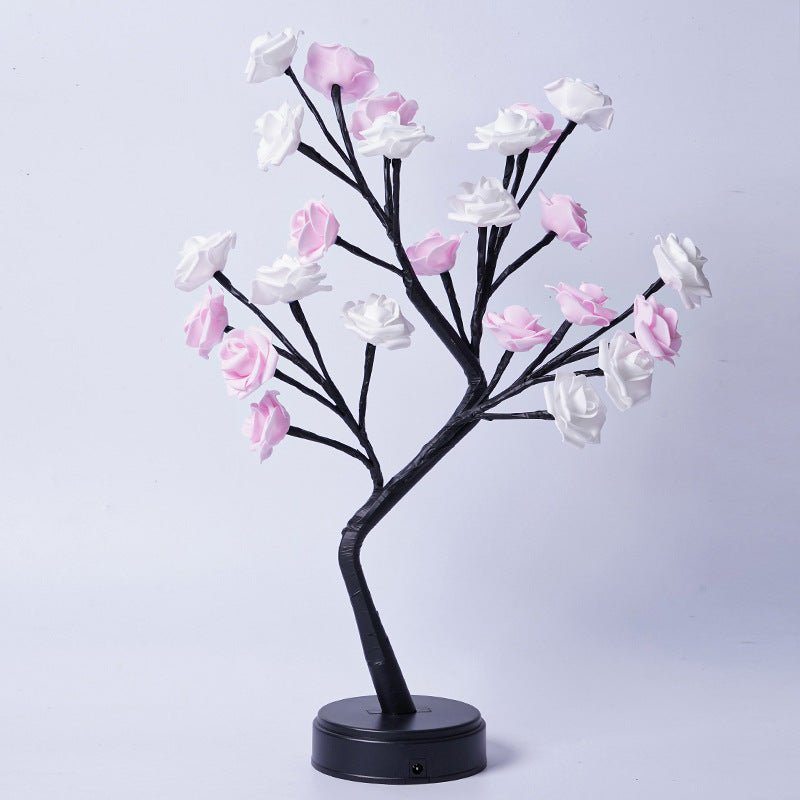 GadgetPik } Table Lamp Flower | Tree Rose Lamps Fairy Desk Night