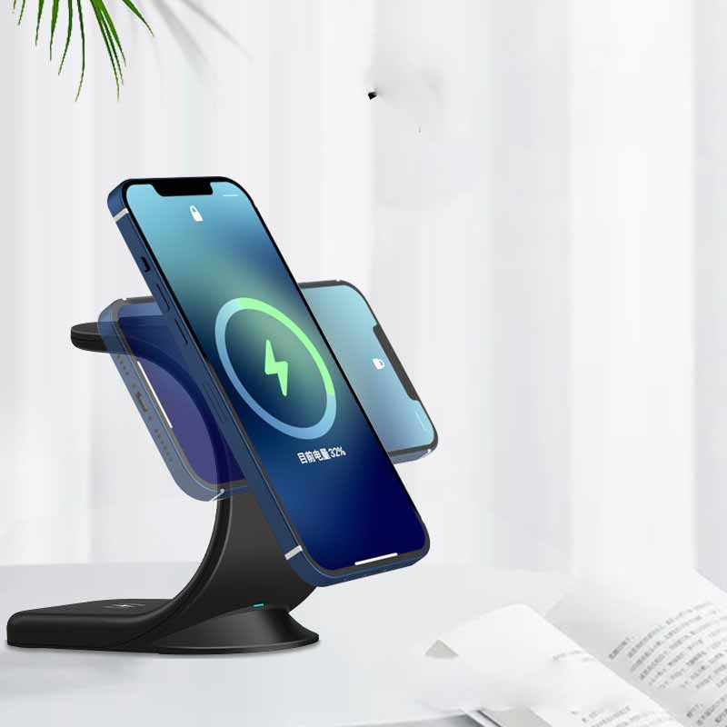 GadgetPik | Vertical Three-in-one Magnetic Wireless Charger