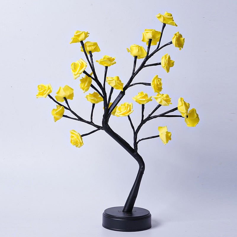GadgetPik } Table Lamp Flower | Tree Rose Lamps Fairy Desk Night